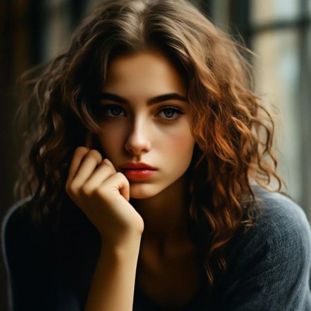 Задумчивая девушка