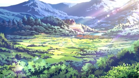 Пейзажи хаяо миядзаки ходячий замок