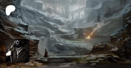 Дарк фэнтези руины крепость арт