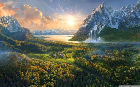 Фэнтези гористая долина