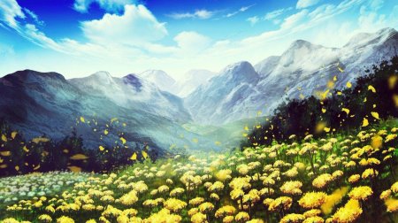 Цветочная долина арт