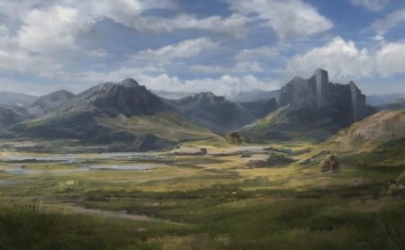 Фэнтези гористая долина