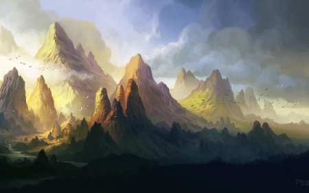 Фэнтези гористая долина