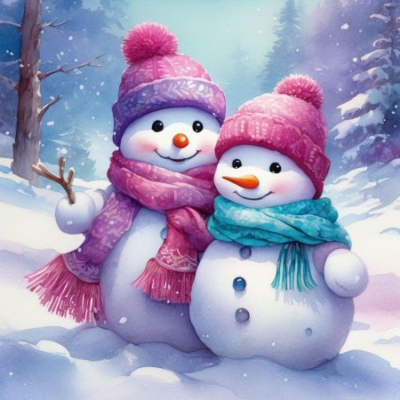 Снеговики новогодние