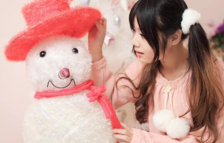 Снеговик девочка