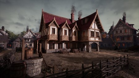 Средневековая деревня ue4