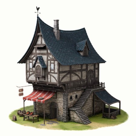 Средневековый фахверк таверна