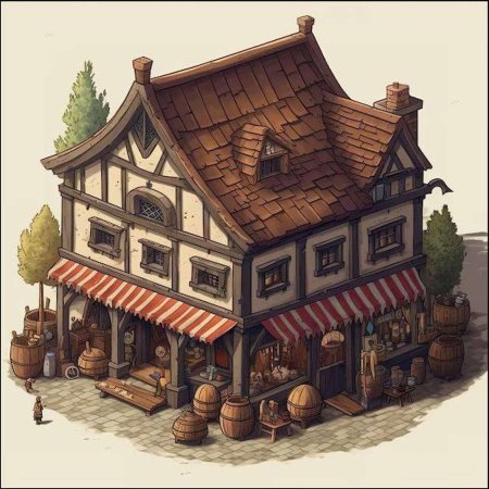 Средневековый трактир снаружи