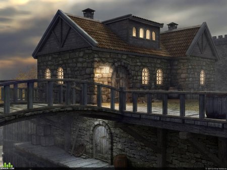 Средневековая таверна снаружи