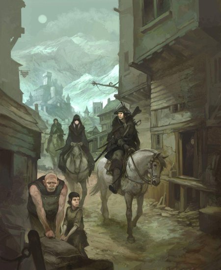 Лагерь приключенцев фэнтези арт