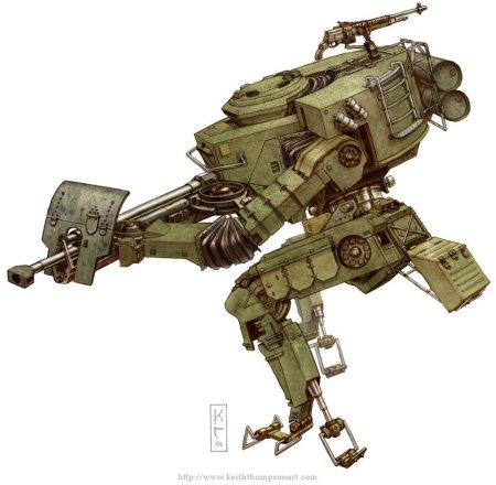 Дизельпанк шагоход