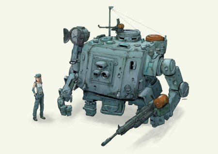 Дизельпанк шагоход