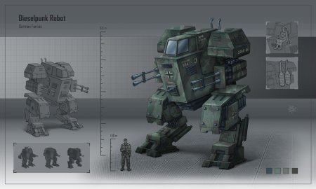 Шагоходы дизельпанк