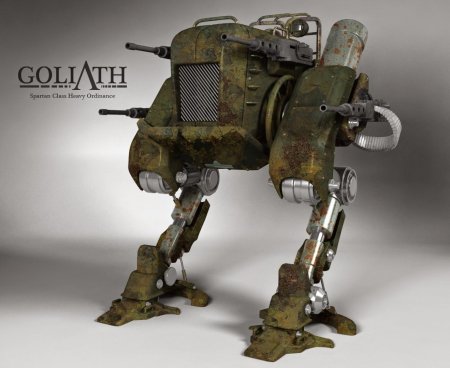 Робот шагоход дизельпанк