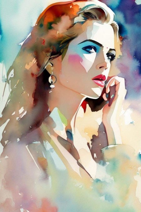 Акварельные портреты