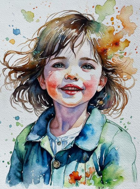 Акварельные портреты