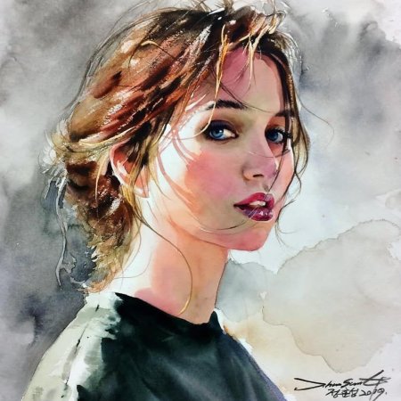 Портреты акварелью известных художников