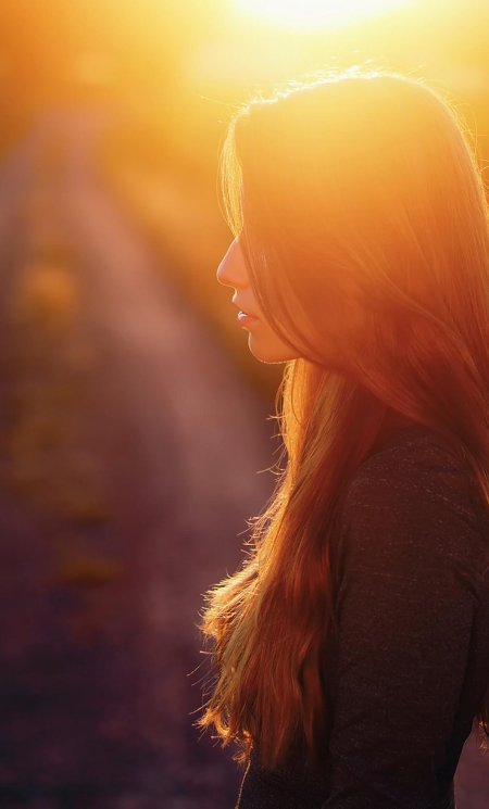 Солнце девушка