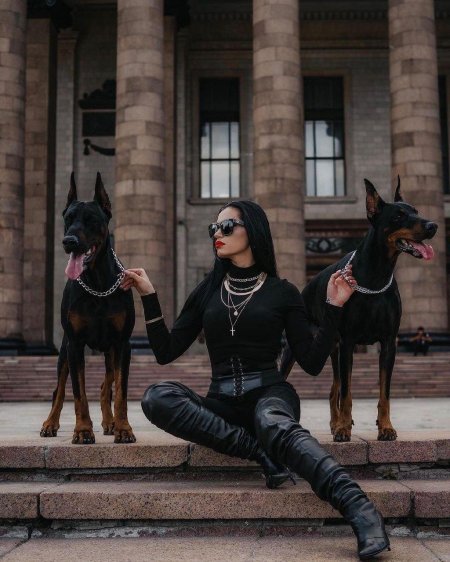 Фотосессии с доберманом