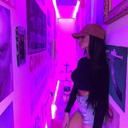 Фиолетовая эстетика девушка