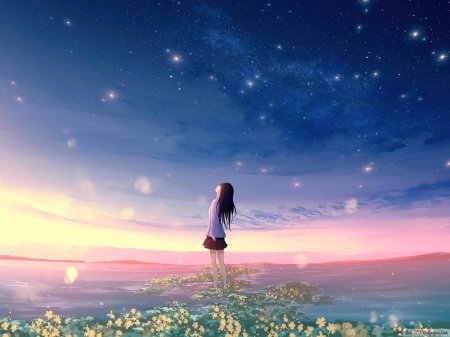 Небо девушка