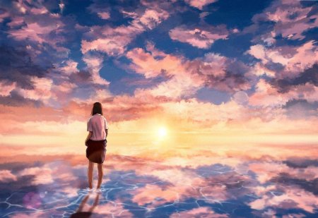 Небо девушка