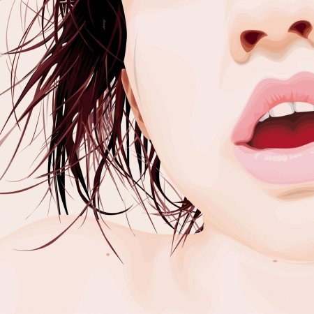 Аниме губы девушки