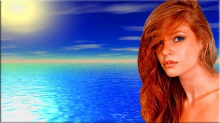 Женщина рыжая