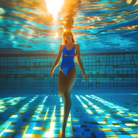 Девушки в купальниках под водой