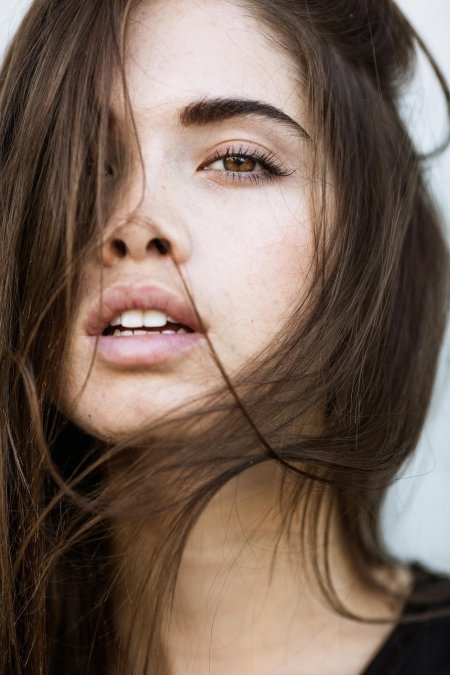 Красивая девушка лицо