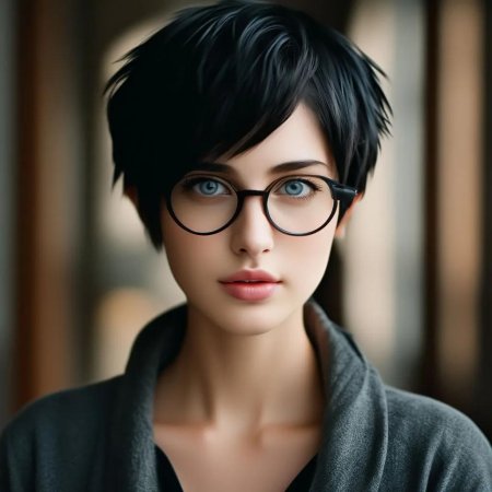 Девушка с короткой стрижкой