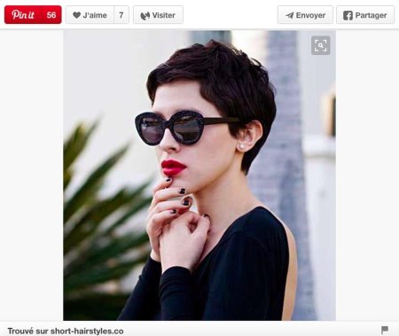 Короткая стрижка брюнетка