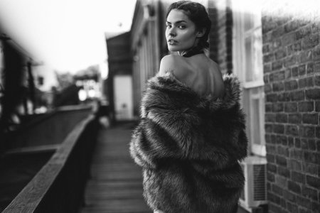 Фотосессия в шубе