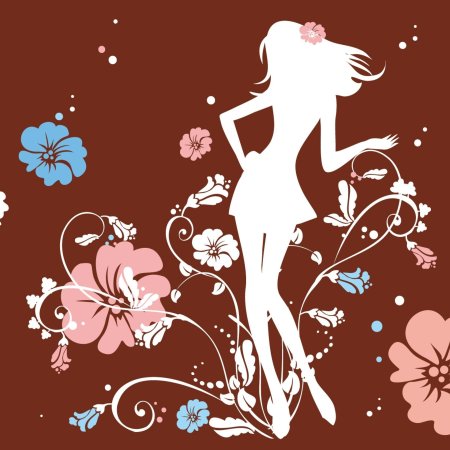 Силуэт девушек