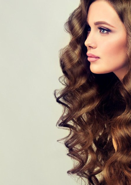 Кудри на длинные волосы