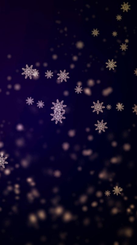 Снежинки на темном фоне