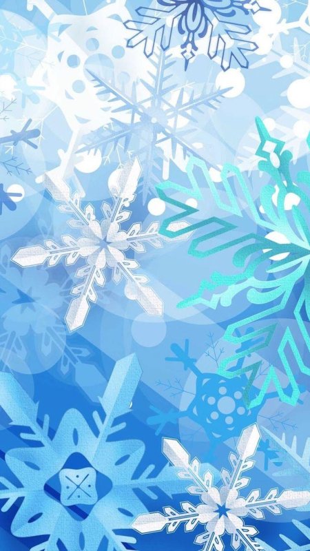 Фон со снежинками