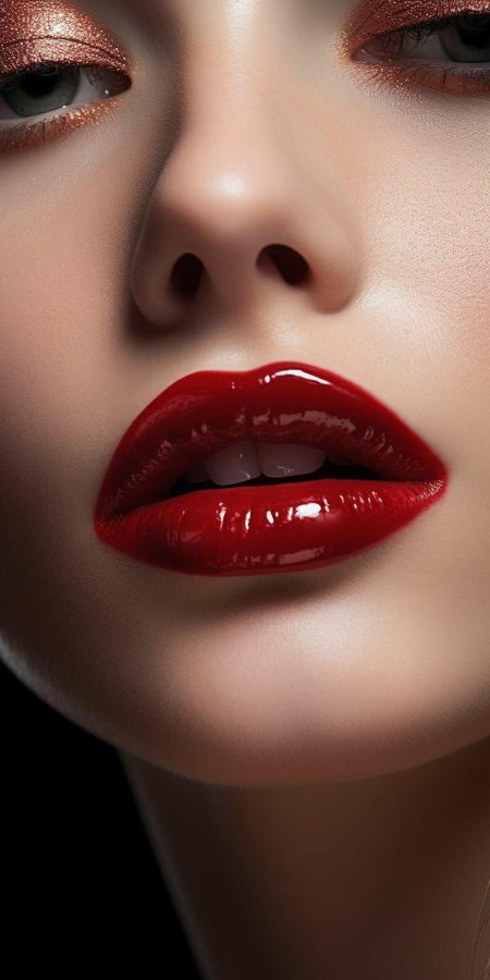 Яркие губы