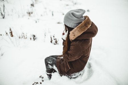 Девушка зимой