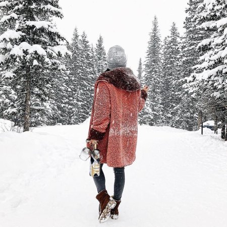 Зима девушка