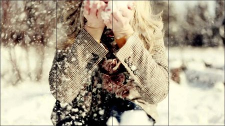 Блондинка зима