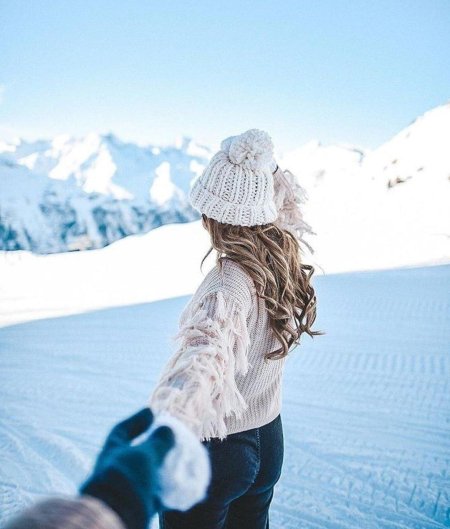 Зима девушка