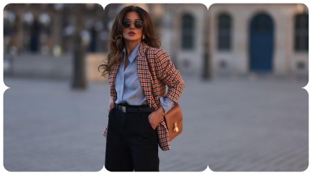 Стильно одетая девушка