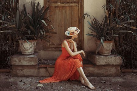 Дама в шляпе