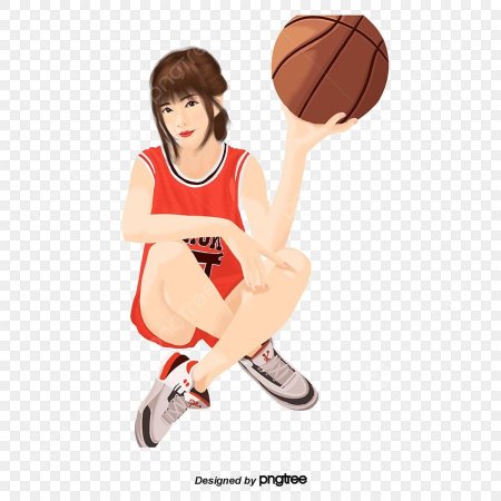 Баскетболистка рисунок