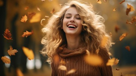 Девушка осень