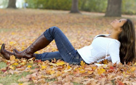 Девушка осень