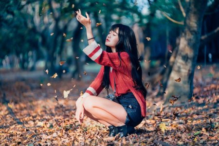 Фотосессия в осеннем лесу