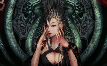 Девушка змея фэнтези