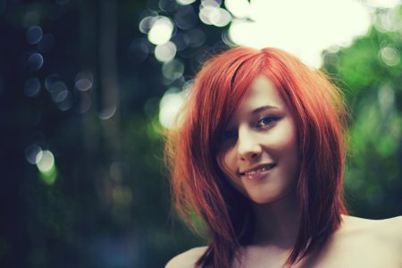 Рыжие девушки с каре